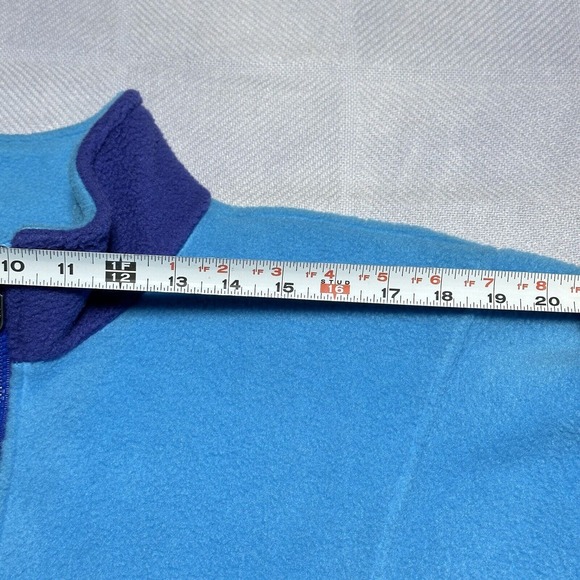 Vintage The North Face Aqua Purple Full Zip Fleece Jacket Womens Medium USA Made - Picture 12 of 14